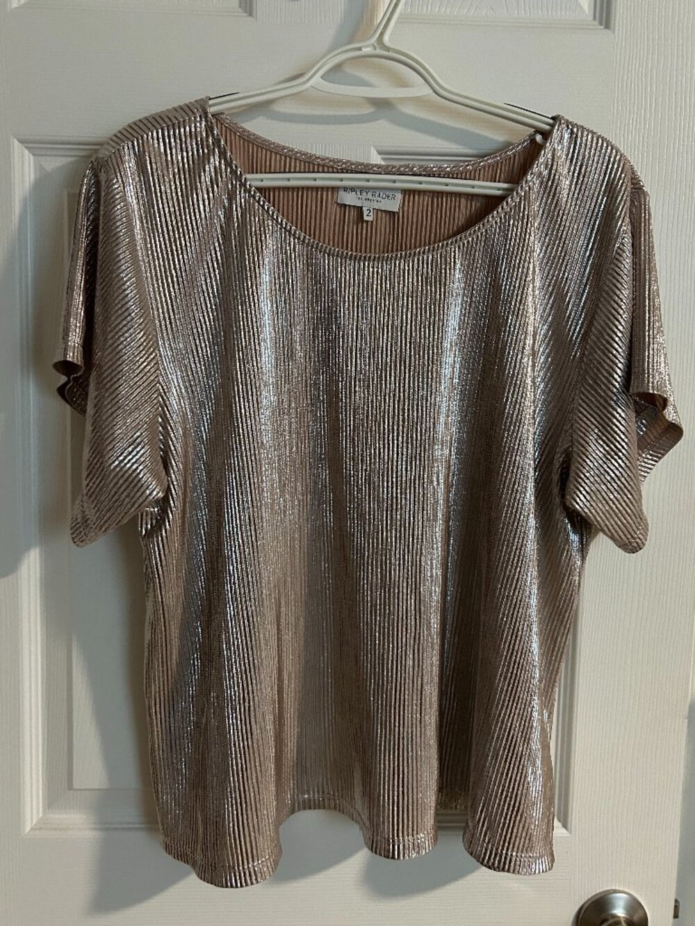 Ripley Rader RARE Foil Metallic or Plissé top Size 2 (American 4-6)